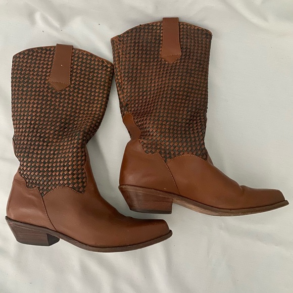 Women's Dingo Cowboy Boots Brown size 7.5 Leather Western Cowgirl - Picture 9 of 14